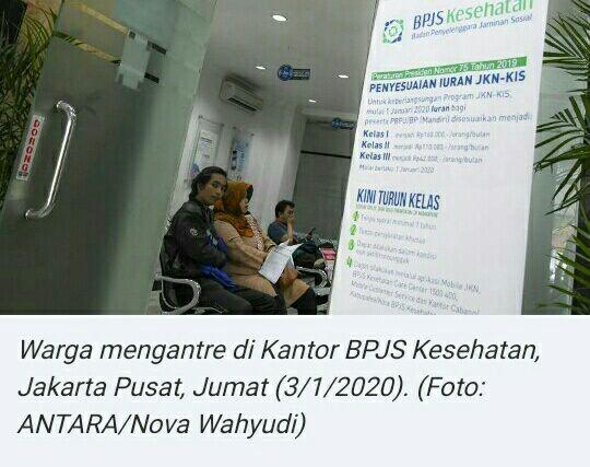BPJS Kesehatan : 350 Ribu Peserta Mandiri Kelas I dan II Turun Kelas