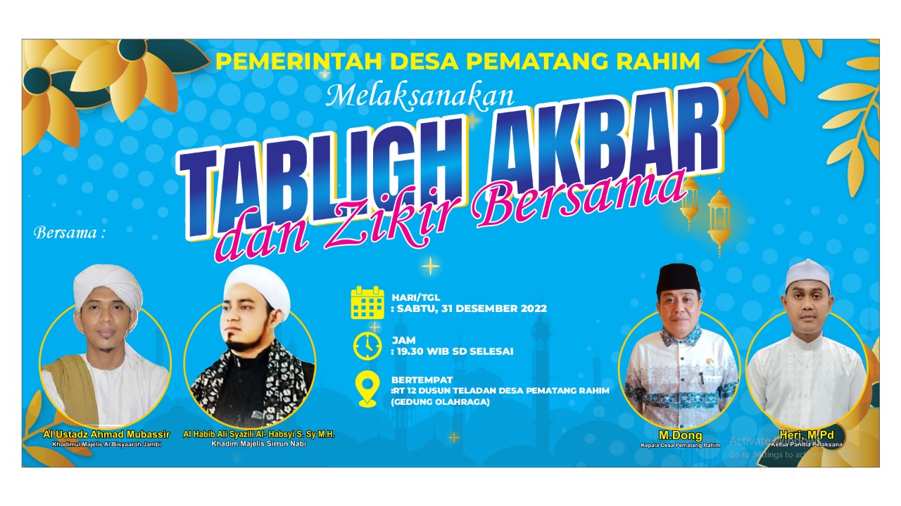 Undangan Tabligh Akbar dan Dzikir bersama